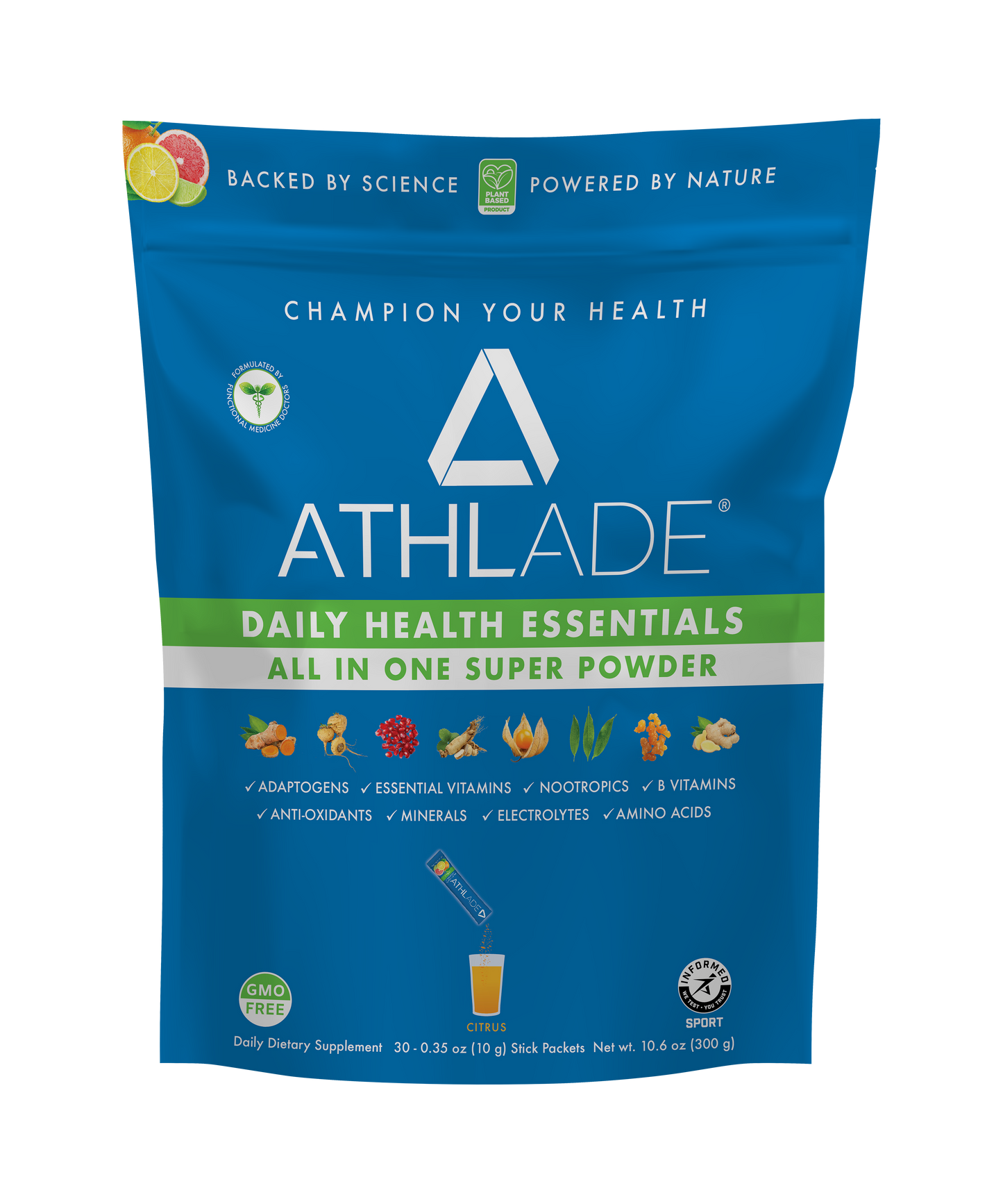 ATHLADE Super Powder Citrus (30-Pack Bag)